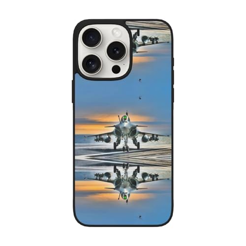 KIROJA Flugzeugdruck für iPhone 15, weiche Glashülle, 15,4 cm, für iPhone 15 Pro, 17 cm (6,1 Zoll) für iPhone 15 Pro Max von KIROJA