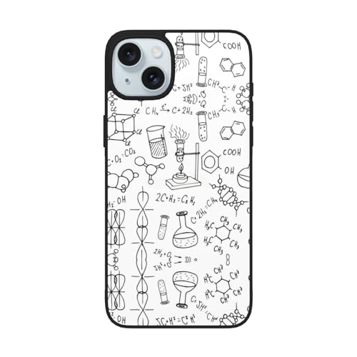 KIROJA Schutzhülle für iPhone 15, 17 cm (6,1 Zoll), mit Chemie-Druckaufdruck, stoßfest, 15,4 cm (6,1 Zoll), für iPhone 15 Plus von KIROJA