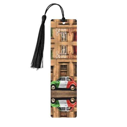 Schönes Italien-Lesezeichen aus Holz mit Quaste, ideales Lesezeichen für Buchliebhaber, einzigartiges Holz-Lesezeichen für Männer und Frauen Schönes Italien-Lesezeichen aus Holz mit Quaste, ideales Lesezeichen für Buchliebhaber, einzigartiges Holz-Lesezeichen für Männer und Frauen von KIROJA