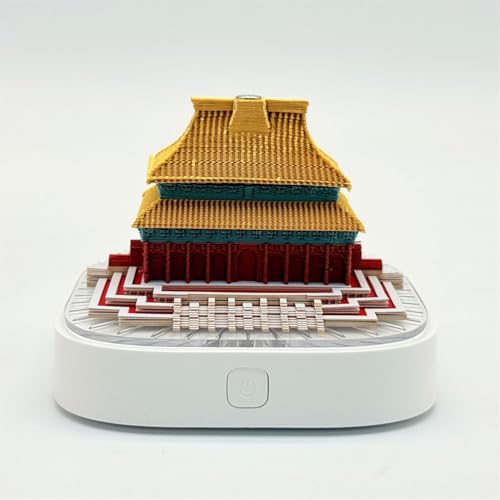 Time Piece Calendar 2025, 3D Desk Calendar The Forbidden City, DIY Tear Away Timepiece Calendar, 3D Artsy Pads Calendar Creative Desktop Ornaments, for Home Office Decoration Gift (The Forbidden City) von KIRVCN