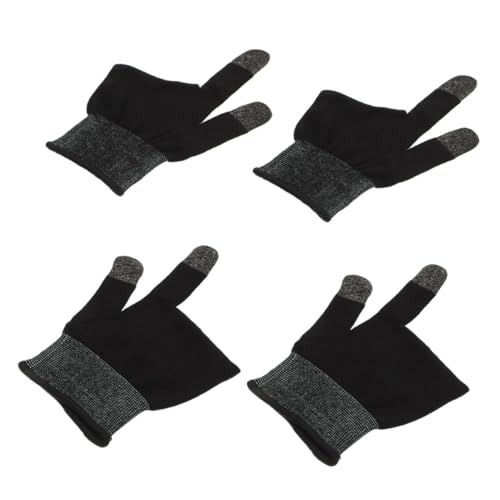 KITANDOVE 1 Paar Gaming-finger-schweißhandschuhe Dünne Zwei-finger-handschuhe Aus Silberner Kohlefaser Für Handyspiele KITANDOVE 1 Paar Gaming-finger-schweißhandschuhe Dünne Zwei-finger-handschuhe Aus Silberner Kohlefaser Für Handyspiele von KITANDOVE