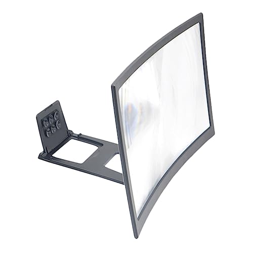 KITANDOVE 1 Stück Handy Verstärker Filmbildschirm Verstärker Bildschirmlupe Für Handy Praktischer Handy Ständer Lupe Für Handy Gebogener Handy Bildschirmvergrößerer Handyhalterung von KITANDOVE