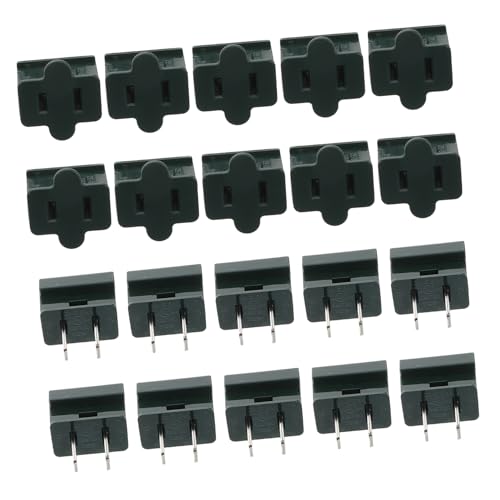 KITANDOVE 20st Steckdose Männlich Zu Weiblich Adapter Vampir-clips Steckeradapter Weiblicher Stecker Weihnachtsbeleuchtung Verdrahten Weihnachtslichtadapter Steckerkappenadapter Eisen Green von KITANDOVE