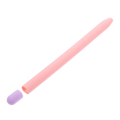 KITANDOVE Stylus-Hülle Anti-Bleistift-Abdeckung Stiftspitzenabdeckung tragbare Stifthüllen Stifthülse Stiftdeckelabdeckung Bleistift 2 Haut Etui für elektrischen Eingabestift Kieselgel Rosa von KITANDOVE