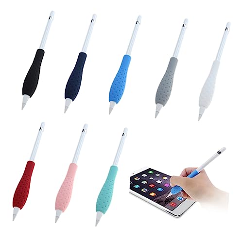 KITANDOVE Touchscreen Stylus Pen Silikongriffhalter Schutzhüllenabdeckung Kompatibel Mit Pencil (grau) von KITANDOVE