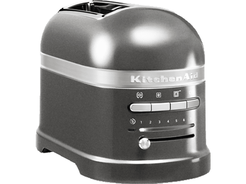 KITCHENAID 5KMT2204EMS Artisan Toaster Silber (1250 Watt, Schlitze: 2) von KITCHENAID
