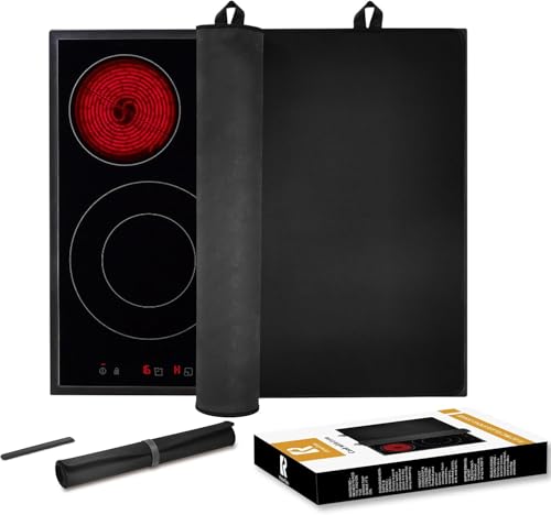KITCHENRAKU KR Herdabdeckplatte Abdeckung, Spritzschutz Küche Herdabdeckplatte, Abdeckung schutz für Cerankochfelder, Staubdichte-Matte für Induktionskochfelder zum Schutz vor Kratzern (61x53cm) von KITCHENRAKU KR