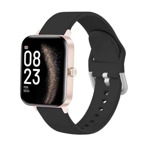 KIUVKAS Smartwatch Damen Herren, 1.95" Zoll-Touchscreen Smart Watch mit Telefonfunktion 140+ Sportmodus Sportuhr, Wasserdichter Fitness Tracker mit Schlafüberwachung Herzfrequenz für Android iOS von KIUVKAS