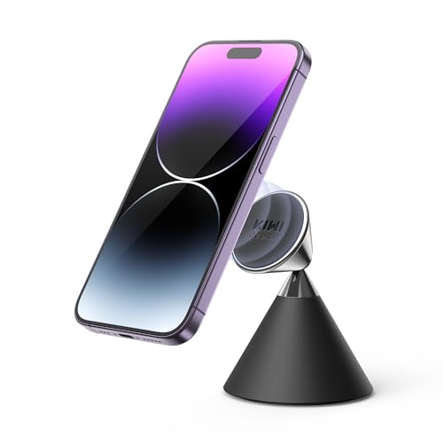 KIWI Design Handyständer, Magnethandyhalter für Schreibtisch 360° Drehbarer Verstellbarer Handyhalter mit Solider Rutschfester Basis, Perfektem Tisch Handy Halterung für Android-Smartphones, iPhone von KIWI design