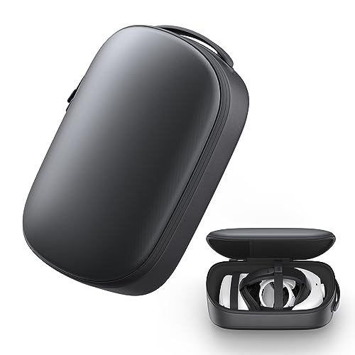KIWI design Tragetasche Kompatibel mit Quest 2, mit Lens Schutzpad, Tragbare Hartschale für VR Headset von KIWI design