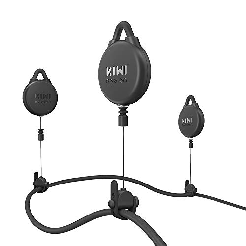 KIWI design VR Kabelmanagement, 6 Packs Pro-Version VR Cable Management Kompatibel mit VR-Headsets HTC Vive/HTC Vive Pro/Rift S/Quest 2 Playstation/Microsoft MR/Valve Index VR Zubehör(Schwarz) von KIWI design