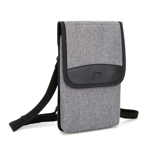KIWIFOTOS Handy-Reisetasche, Holster mit Schultergurt, multifunktionale Hülle für Smartphone, Karte, Brille von KIWIFOTOS