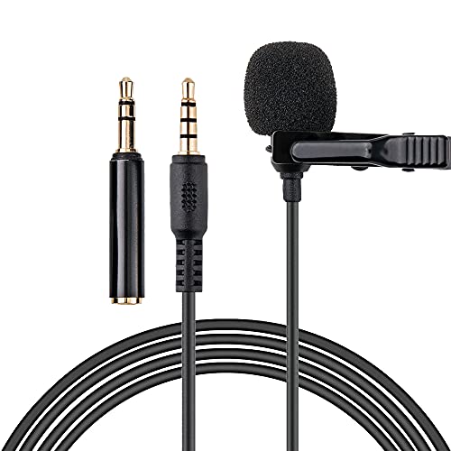 KIWIFOTOS Lavalier Mikrofon 3,5mm Professionelles Omnidirektional Kondensator Ansteckmikrofon 2m Verlängerungskabel für Smartphone PC Computer Kamera – Videokonferenz Podcast KIWIFOTOS Lavalier Mikrofon 3,5mm Professionelles Omnidirektional Kondensator Ansteckmikrofon 2m Verlängerungskabel für Smartphone PC Computer Kamera – Videokonferenz Podcast von KIWIFOTOS
