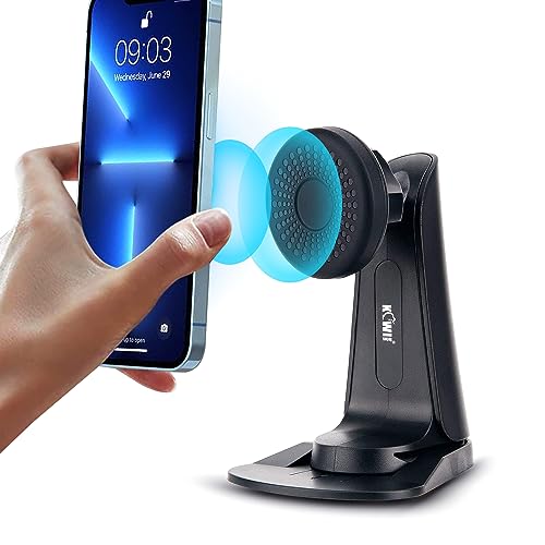 KIWIFOTOS Magnetischer Handyständer, Desktop-Handyhalter für Android, iPhone, iPad, Tablet, Kindle und mehr, Universeller Verstellbarer Tablet-Ständer mit 1/4 "-20 Innengewinde und Arca Swiss Plate von KIWIFOTOS