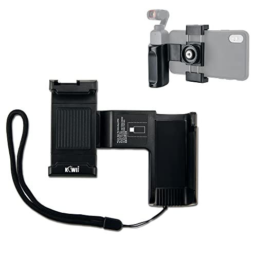 KIWIFOTOS Smartphone Halterung Handyhalterung Telefonclip für DJI Osmo Pocket 2 / Osmo Pocket, Smartphones (Breite = 56-95 mm) - eine Kaltschuhhalterung und EIN 1/4 "-20-Innengewinde-Design von KIWIFOTOS