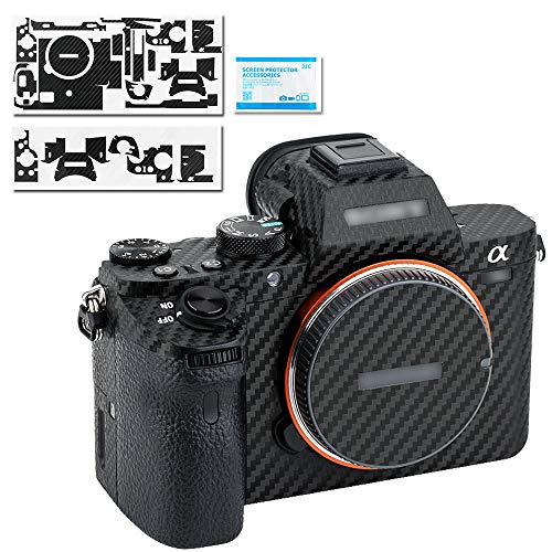 Kamera-Aufkleber für Sony Alpha A7II, A7S Mark II, A7R Mark II DSLR-Kamera, 3M Kohlefaser-Aufkleber, Schutzschild – Schutzfolie von KIWIFOTOS