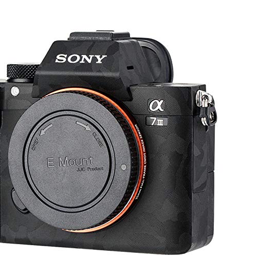 Kamera-Aufkleber für Sony A7 III, a7R III DSLR-Kamera – 3M-Schutzfolie, kratzfest, Camouflage, Schwarz, Aufkleber von KIWIFOTOS
