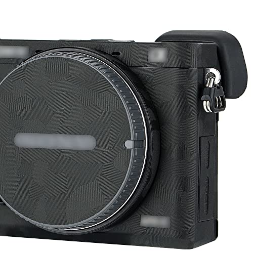 Kratzfeste Kamera-Schutzfolie für Sony Alpha a6000 + 16-50 mm Objektiv-Kits, DSLR-Kamera, 3M Objektivschutz, Schwarz von KIWIFOTOS