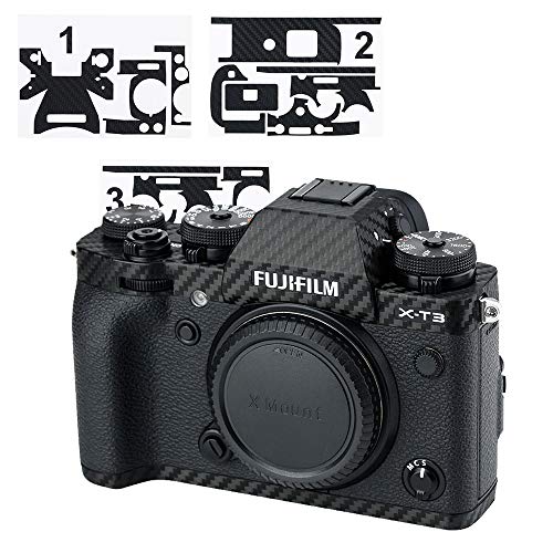 Schutzfolie für Fujifilm X-T3 Kamera, Kratzfest, Schutzfolie, 3M-Aufkleber, für DSLR-Kameras, Karbonfaser-Aufkleber von KIWIFOTOS