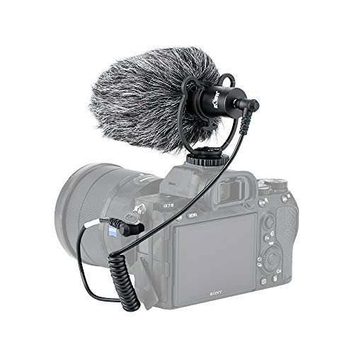 Universal Shotgun Video Kamera Mikrofon mit Shock Mount für iPhone, Android Smartphones, Canon, Nikon, Sony DSLR Kameras Camcorder YouTube Vlogging Facebook Livestream Recording Kondensator Mic Universal Shotgun Video Kamera Mikrofon mit Shock Mount für iPhone, Android Smartphones, Canon, Nikon, Sony DSLR Kameras Camcorder YouTube Vlogging Facebook Livestream Recording Kondensator Mic von KIWIFOTOS