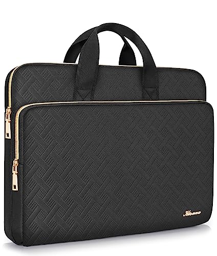 KIZUNA 13.3 Zoll Laptoptasche Notebook Tasche Laptop 13" für MacBook Pro 14 M3/14 Lenovo IdeaPad Flex 5i/ThinkPad X1 Carbon/14.4" Surface Laptop Studio 2/Huawei/Swift Go 14 Hülle Bag Sleeve,Schwarz von KIZUNA