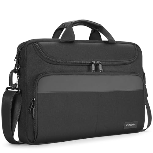 KIZUNA Laptoptasche 15.6 16 Zoll Notebook Tasche Laptop 15" Für MacBook Pro 16 M3/16 Lenovo IdeaPad 5 Pro/Flex 5 & 5i/IdeaPad 3i & Slim 3i/Legion Slim 5i Gen 8/HP/Huawei/Dell Hülle Sleeve Bag,Schwarz von KIZUNA