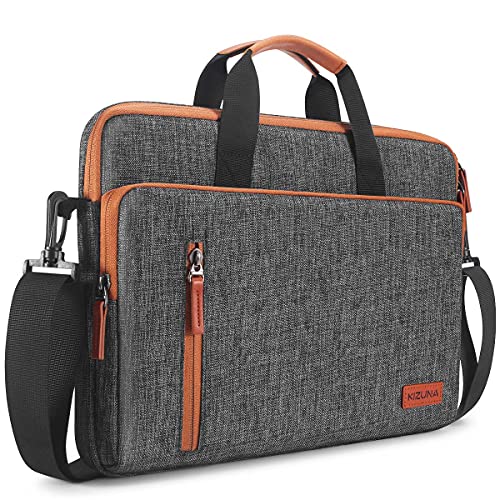 KIZUNA Laptoptasche 17 Zoll Laptop Tasche 17,3 Notebook für 17.3" Lenovo ThinkBook Plus 17 2022/LG Gram 17/17.3" Razer 17/MSI 17/Dell Alienware X17 R1/HP Envy Wasserdicht Sleeve Hülle Case,Braun von KIZUNA
