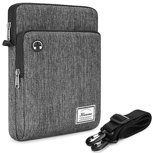 KIZUNA Tablet Tasche 10 Zoll Hülle Tablettasche Sleeve Für 11" iPad Pro M2/iPad 10.9", iPad(10 Generation)/10.5" Surface Go 3/10.4" Galaxy Tab S6 Lite/10.95" MatePad 11/Laptop Case Bag,Grau von KIZUNA