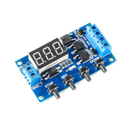 KJDKNC 5V-36V Timer Zyklusverzögerungs Timer Schalter Relais Mit LED Anzeige Und Digitaler LED Zeitverzögerung Auslöst von KJDKNC