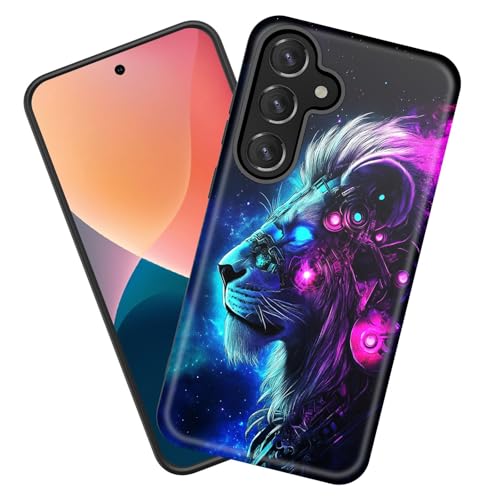 KJFHDJFDH Schutzhülle für Galaxy A26 5G, robust, stoßfest, weicher Silikongummi und Hartplastik, Hybrid-Schutzhülle für Samsung Galaxy A26 5G 17 cm (6,7 Zoll) 2025, cooler Löwe von KJFHDJFDH