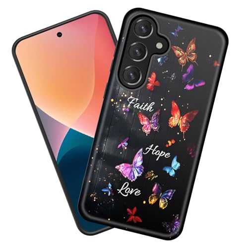 KJFHDJFDH Schutzhülle für Galaxy A26 5G, strapazierfähig, stoßfest, weiches Silikongummi und Hartplastik, Hybrid-Schutzhülle für Samsung Galaxy A26 5G 17 cm (6,7 Zoll) 2025, Glaube, Hoffnung, Liebe von KJFHDJFDH