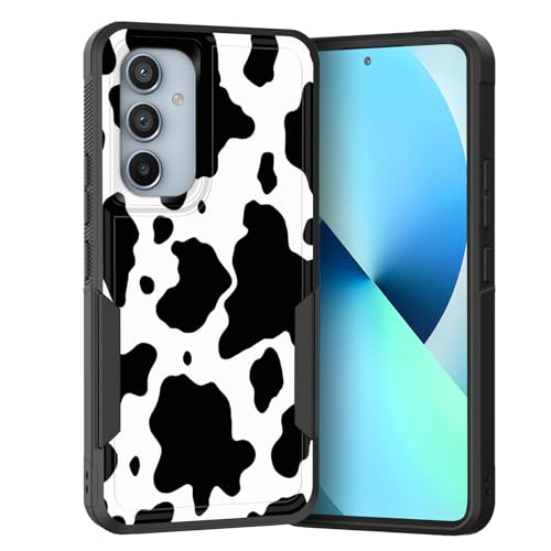 KJFHDJFDH Schutzhülle für Galaxy A54 5G, zweilagig, Hybrid-Hülle, robust, stoßfest, harter PC + weiche Silikon-Schutzhülle für Samsung Galaxy A54 5G, Kuh-Aufdruck von KJFHDJFDH