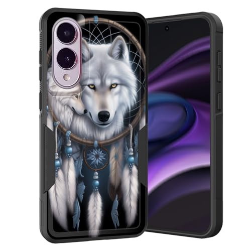 KJFHDJFDH Schutzhülle für Galaxy S25 Edge, zweilagig, Hybrid, strapazierfähig, stoßfest, harter PC + weiche Silikon-Schutzhülle für Samsung Galaxy S25 Edge 2025, Wolf-Traumfänger KJFHDJFDH Schutzhülle für Galaxy S25 Edge, zweilagig, Hybrid, strapazierfähig, stoßfest, harter PC + weiche Silikon-Schutzhülle für Samsung Galaxy S25 Edge 2025, Wolf-Traumfänger von KJFHDJFDH