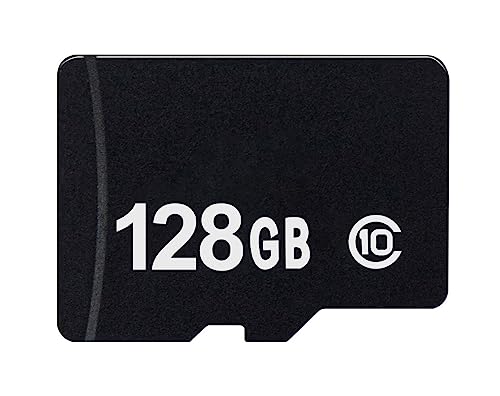 KJK 1 Stück Micro SD Karte 128GB Speicherkarte+Kartenhalter, für Wildkamera,Tablets, Dashcam， Android Handy，Action Kamera von KJK