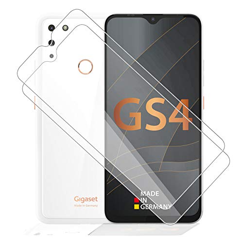 KJYF [2 Stück Schutzfolie für Gigaset GS4 (6.30"), Hohe Qualität HD Clear Gehärtetem Glass Displayschutzfolie,Gehärtetem Glasfolie Displayschutz 9H Härte. von KJYF