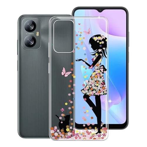 KJYF Handyhülle für Blackview A52 (6.50"), Transparent Ultra Dünne Weiche Silikon Schutzhülle Cover Anti-Kratzen Protective Case Stoßfest Tasche Hülle für Blackview A52 - Mädchen von KJYF