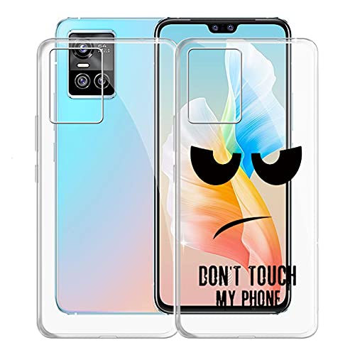 KJYF Handyhülle für Vivo S10, KJF Transparent Hülle Schale Silikon Schutzhülle Case TPU Tasche Bumper Anti-Kratzen Protective Cover für Vivo S10 (6.44 Zoll) - [2 Stücke] von KJYF