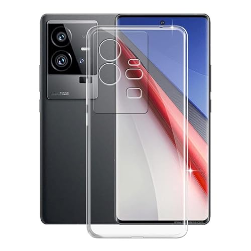 KJYF Handyhülle für Vivo iQOO 11 Pro (6.78"), Transparent Ultra Dünne Weiche Silikon Schutzhülle Cover Anti-Kratzen Protective Case Stoßfest Tasche Hülle für Vivo iQOO 11 Pro - Glasklar von KJYF