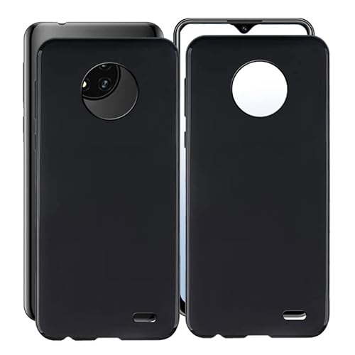 KJYF Hülle für Oukitel C19 (6.49"), Schwarz Ultra Dünn Weiche TPU Schutzhülle Case, Stoßfest Anti-Kratzer Bumper Handyhülle Cover für Oukitel C19 - [2er-Pack] von KJYF