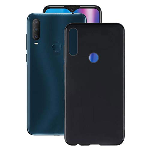 KJYF Schutzhülle Schale für Alcatel 1S 2020 (6.22"), Hülle Tasche Silikon Case Schwarz TPU Cover Bumper Anti-Kratzen Protective für Alcatel 1S 2020 - Schwarz von IYVYI