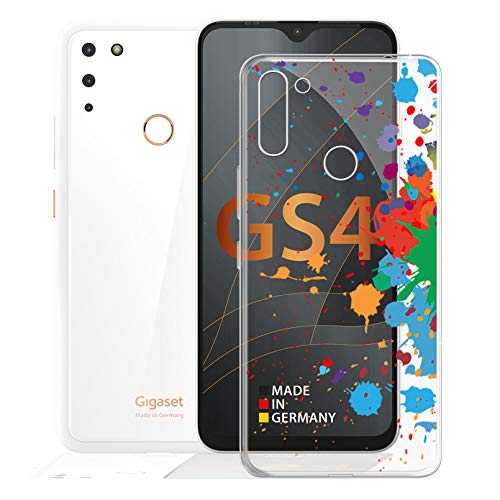 KJYF Schutzhülle Schale für Gigaset GS4 (6.30 Zoll), Hülle Tasche Silikon Case Transparent TPU Cover Bumper Anti-Kratzen Protective für Gigaset GS4 - Graffiti von KJYF