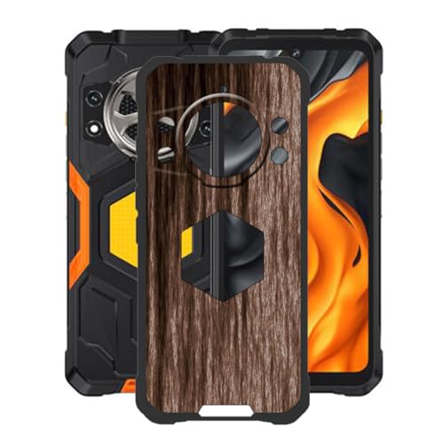 KJYFOANI Handyhülle für Cubot Kingkong Power 5 (6.88"),Schwarz Ultra Dünn Weiche Silikon TPU Schutzhülle, Stoßfest Kratzfest Bumper Hülle für Cubot Kingkong Power 5 - Holzstil von KJYFOANI