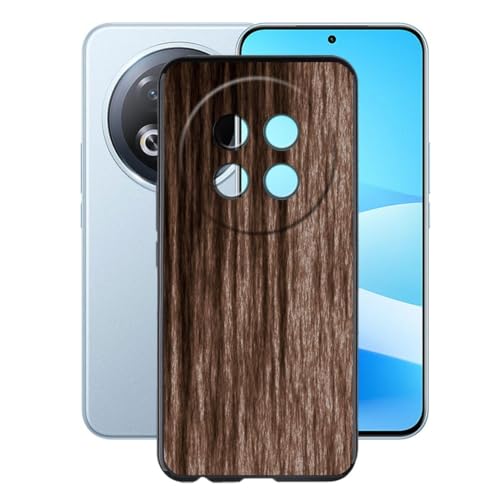 KJYFOANI Handyhülle für Meizu Note 22 Pro (6.78"),Schwarz Ultra Dünn Weiche Silikon TPU Schutzhülle, Stoßfest Kratzfest Bumper Hülle für Meizu Note 22 Pro - Holzstil von KJYFOANI