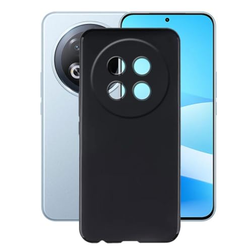 KJYFOANI Handyhülle für Meizu Note 22 Pro (6.78"),Schwarz Ultra Dünn Weiche Silikon TPU Schutzhülle, Stoßfest Kratzfest Bumper Hülle für Meizu Note 22 Pro - Schwarz von KJYFOANI
