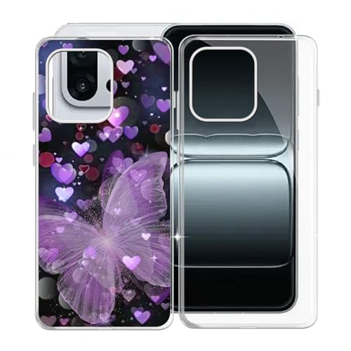KJYFOANI Handyhülle für OnePlus 13T (6.32"),Transparent Bumper Cover Stoßfeste Weiche Silikon TPU Protective Case,Ultra Dünn Kratzfest Schutzhülle Hülle für OnePlus 13T - [2 Stücke] von KJYFOANI