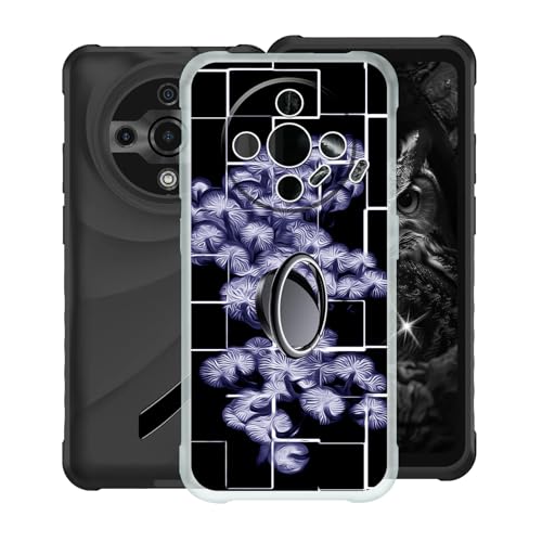 KJYFOANI Handyhülle für Ulefone Armor X31 (6.56"), Transparent Weiche Silikon Schutzhülle mit 360° Drehbar Handy-Ringhalter, FallSchutz Bumper Hülle für Ulefone Armor X31 - Befreie Dich von KJYFOANI