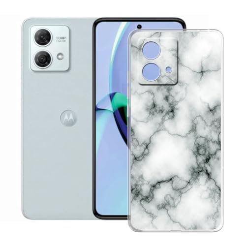KJYFOANI Hülle für Motorola Moto G86 (6.67"), Transparente Weiche Silikon TPU Bumper Cover, Ultradünne Schutzhülle FallSchutz Stoßfeste Handyhülle für -Marmor von KJYFOANI