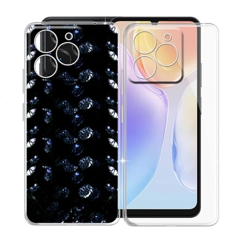 KJYFOANI Hülle für Ulefone Note 20 Pro (6.75"), Transparent Anti-Vergilbung Silikon Handyhülle - Ultra Dünn Stoßfeste Kratzfeste Schutzhülle Cover Weiche TPU Case für Ulefone Note 20 Pro - [2 Stücke] von KJYFOANI