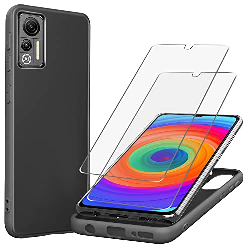 KJYLPO für Ulefone Note 14 / Note 14 Pro Hülle, 2 Stück Panzerglas Schutzfolie Silikon Handyhülle, Stoßfest Schutzhülle Case, Schwarz KJYLPO für Ulefone Note 14 / Note 14 Pro Hülle, 2 Stück Panzerglas Schutzfolie Silikon Handyhülle, Stoßfest Schutzhülle Case, Schwarz von KJYLPO