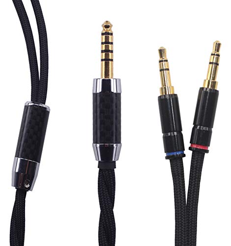KK CABLE NK-A Kompatibles Upgrade-Audiokabel Ersatz für Kopfhörerkabel T1 II, T5 Kopfhörer, 4,4 mm Stecker, Audio-Upgrade-Kabel NK-A (1,5 m) von KK CABLE